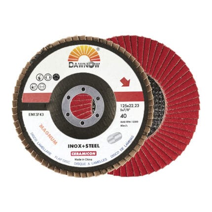 dawn abrasives ceramic grin flap disc 40#